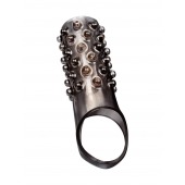 Дымчатая насадка на пенис с выпуклостями - 12 см. - Sex Expert - в Ульяновске купить с доставкой