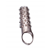 Дымчатая насадка на пенис с шипами и выпуклостями - 12 см. - Sex Expert - в Ульяновске купить с доставкой