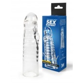 Прозрачная закрытая насадка на член - 15 см. - Sex Expert - в Ульяновске купить с доставкой