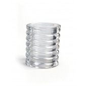 Прозрачная сквозная насадка на пенис с ребрышками - Sex Expert - в Ульяновске купить с доставкой