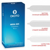 Презервативы OKOTO Mega Mix - 18 шт. - Sitabella - купить с доставкой в Ульяновске