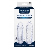 Набор из 2 прозрачных насадок на член Seductive Tickler Sleeves Set - NMC - в Ульяновске купить с доставкой