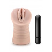 Телесный мастурбатор-вагина Ayumi с вибрацией - Blush Novelties - в Ульяновске купить с доставкой