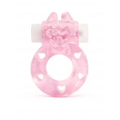 Розовое эрекционное виброкольцо в форме зайчика - 1137 - в Ульяновске купить с доставкой