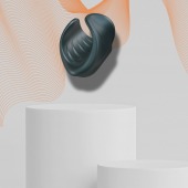 Серый сквозной мастурбатор с вибрацией Manwan Starter - Manwan - в Ульяновске купить с доставкой