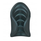 Серый сквозной мастурбатор с вибрацией Manwan Starter - Manwan - в Ульяновске купить с доставкой