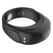 Черное эрекционное виброкольцо на ремешках - Boys of Toys - в Ульяновске купить с доставкой