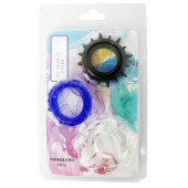 Набор из 3 эрекционных колец разного цвета и рельефа - Boys of Toys - в Ульяновске купить с доставкой