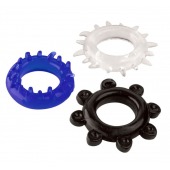 Набор из 3 эрекционных колец разного цвета и рельефа - Boys of Toys - в Ульяновске купить с доставкой