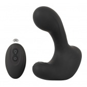 Черная анальная вибропробка с функцией расширения RC Butt Plug with 3 functions - Orion - в Ульяновске купить с доставкой