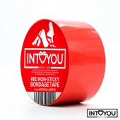 Красный скотч для фиксации Non-Sticky Bondage Tape - 15 м. - Intoyou - купить с доставкой в Ульяновске