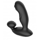 Черный вибромассажер простаты с вращающимся шариком - Secwell - в Ульяновске купить с доставкой