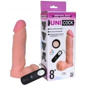 Фаллическая насадка Харнесс UNICOCK 8  с вибрацией - 20 см. - LOVETOY (А-Полимер) - купить с доставкой в Ульяновске