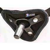Страпон с 2 насадками и вибрацией UniStrap - 20 и 18 см. - LOVETOY (А-Полимер) - купить с доставкой в Ульяновске