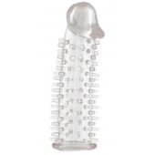 Прозрачная насадка на половой член с закрытой головкой и шипами - 12,5 см. - ToyFa - в Ульяновске купить с доставкой