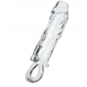 Прозрачная насадка с петлёй для фиксации - 14 см. - ToyFa - в Ульяновске купить с доставкой