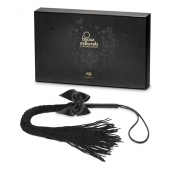 Чёрная плётка Lilly Whip Bijoux - Bijoux Indiscrets - купить с доставкой в Ульяновске