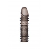 Дымчатая закрытая насадка ToyFa XLover с чешуйками и пупырышками - 13,5 см. - ToyFa - в Ульяновске купить с доставкой