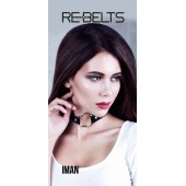 Чёрный чокер-кляп Iman Black - Rebelts - купить с доставкой в Ульяновске