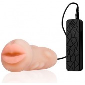 Мастурбатор-ротик с вибрацией REALSTUFF VIBRATING MASTURBATOR MOUTH - Dream Toys - в Ульяновске купить с доставкой