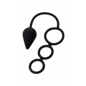 Тройное эрекционное кольцо с анальным хвостом Drop M-size - Erotist Adult Toys - в Ульяновске купить с доставкой