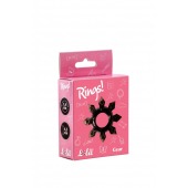 Чёрное эрекционное кольцо Rings Gear - Lola Games - в Ульяновске купить с доставкой