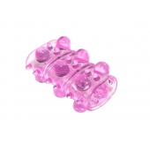 Розовая насадка на пенис Rings Armour - Lola Games - в Ульяновске купить с доставкой