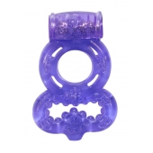 Фиолетовое эрекционное кольцо Rings Treadle с подхватом - Lola Games - в Ульяновске купить с доставкой