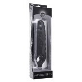 Чёрная увеличивающая насадка на член Mamba Cock Sheath Packaged - 16,5 см. - XR Brands - в Ульяновске купить с доставкой