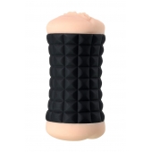 Двухсторонний мастурбатор JOS JANICE в черном цилиндре - JOS - в Ульяновске купить с доставкой