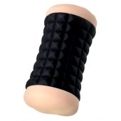 Двухсторонний мастурбатор JOS JANICE в черном цилиндре - JOS - в Ульяновске купить с доставкой