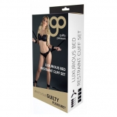 Комплект наручников и поножей LUXURIOUS BED RESTRAINT CUFF SET - Blush Novelties - купить с доставкой в Ульяновске