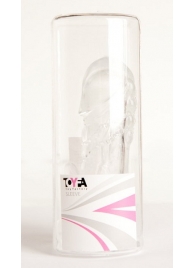 Прозрачная гелевая насадка с клиторальным отростком - 13 см. - Toyfa Basic - в Ульяновске купить с доставкой