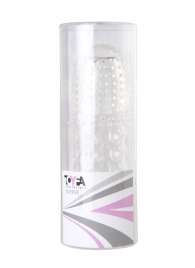 Прозрачная закрытая гелевая насадка - 13,5 см. - Toyfa Basic - в Ульяновске купить с доставкой