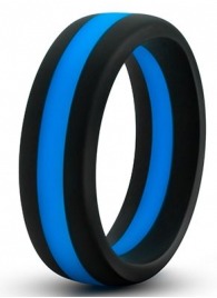 Черно-синее эрекционное кольцо Silicone Go Pro Cock Ring - Blush Novelties - в Ульяновске купить с доставкой