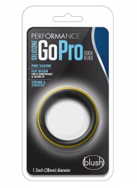 Черно-желтое силиконовое эрекционное кольцо Silicone Go Pro Cock Ring - Blush Novelties - в Ульяновске купить с доставкой