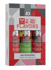 Подарочный набор ароматизированных лубрикантов Tri-Me Triple Pack Flavors - System JO - купить с доставкой в Ульяновске