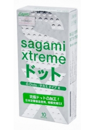 Презервативы Sagami Xtreme Type-E с точками - 10 шт. - Sagami - купить с доставкой в Ульяновске