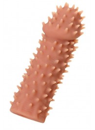 Телесная реалистичная насадка KOKOS Extreme Sleeve 07 с дополнительной стимуляцией - 12,7 см. - KOKOS - в Ульяновске купить с доставкой