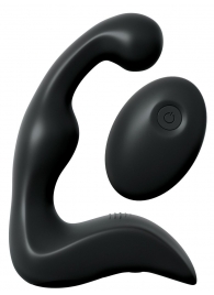 Черный вибромассажер простаты с пультом ДУ Control P-Spot Pro - Pipedream - в Ульяновске купить с доставкой