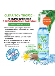 Очищающий спрей для игрушек CLEAR TOY Tropic - 100 мл. - Биоритм - купить с доставкой в Ульяновске