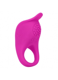 Ярко-розовое эрекционное виброкольцо Silicone Rechargeable Teasing Enhancer - California Exotic Novelties - в Ульяновске купить с доставкой