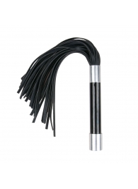 Черная плеть Easytoys Flogger With Metal Grip - 38 см. - Easy toys - купить с доставкой в Ульяновске