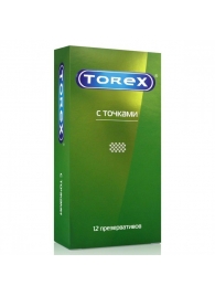 Текстурированные презервативы Torex  С точками  - 12 шт. - Torex - купить с доставкой в Ульяновске