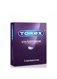 Презервативы Torex  Ультратонкие  - 3 шт. - Torex - купить с доставкой в Ульяновске