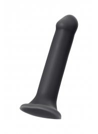 Черный фаллос на присоске Silicone Bendable Dildo XL - 20 см. - Strap-on-me - купить с доставкой в Ульяновске