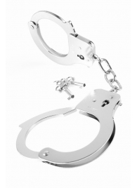 Металлические серебристые наручники Designer Metal Handcuffs - Pipedream - купить с доставкой в Ульяновске