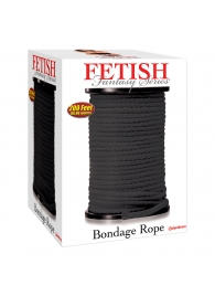 Черная веревка для связывания Bondage Rope - 60,9 м. - Pipedream - купить с доставкой в Ульяновске