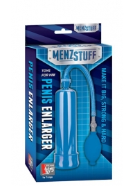 Синяя вакуумная помпа MENZSTUFF PENIS ENLARGER - Dream Toys - в Ульяновске купить с доставкой