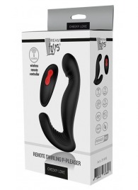 Черный вибромассажер простаты SWIRLING P-PLEASER - Dream Toys - в Ульяновске купить с доставкой